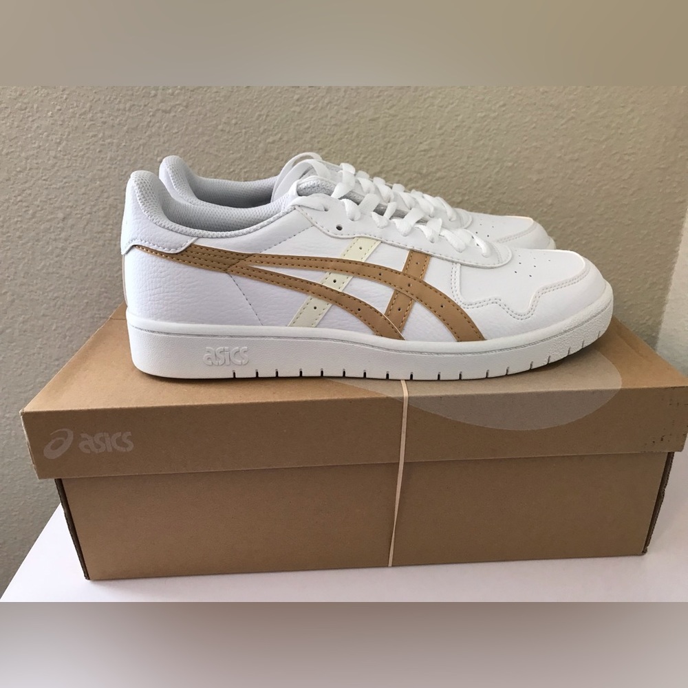 ASICS Japan S Women's Shoes White Camel Beige - Picture 6 of 8